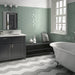Mosaic & Tile Depot - Cottage 3" x 12" Ceramic Tile - Jade wall installation