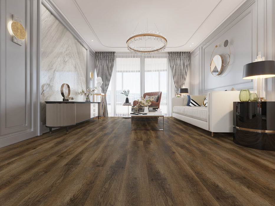 Create Flooring - Highland 9 in. x 72 in. SPC Core Luxury Vinyl - Bear Creek 10246 Room scene
