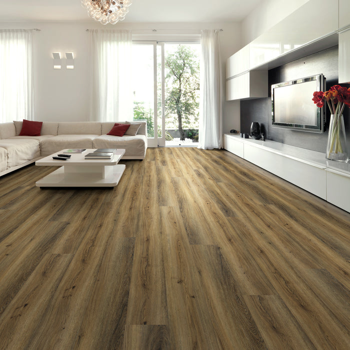 Create Flooring - Highland 9 in. x 72 in. SPC Core Luxury Vinyl - Cedar Creek 10414 Room Scene