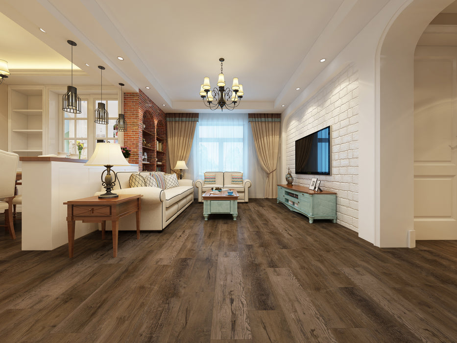 Create Flooring - Highland 9 in. x 72 in. SPC Core Luxury Vinyl - WD3006 Room Scene