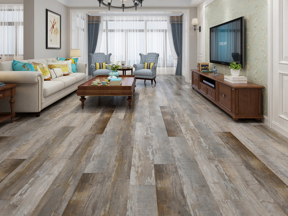 Create Flooring - Highland 9 in. x 72 in. SPC Core Luxury Vinyl - WD7005 Room Scene