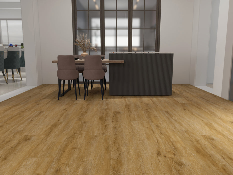 Create Flooring - Glory Collection 7 in. x 48 in. SPC Core Luxury Vinyl - Prestige Room Scene
