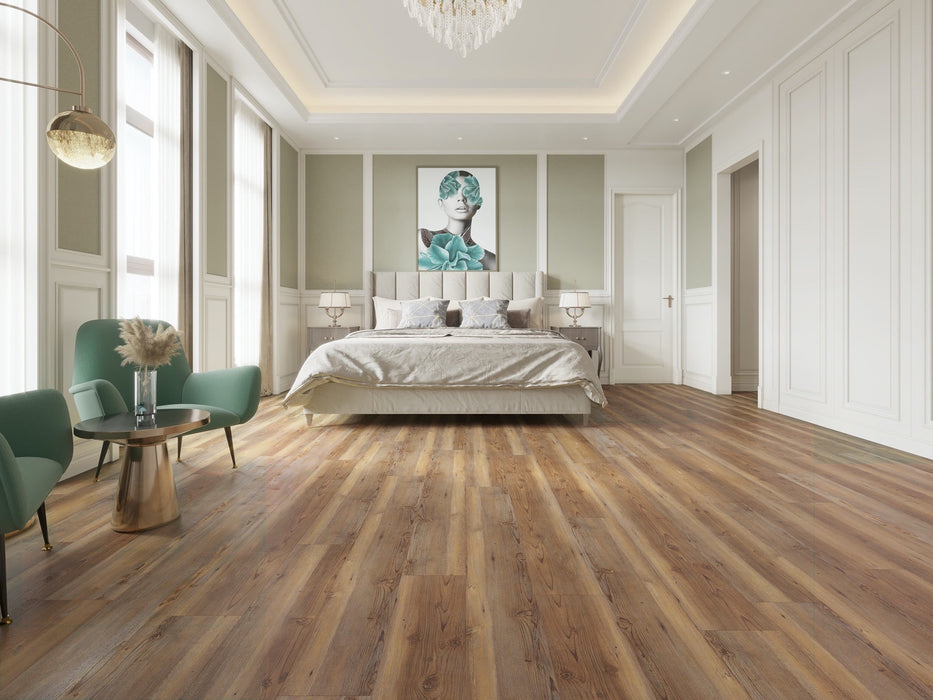 Create Flooring - Grand Valley II 7 in. x 60 in. SPC Core Luxury Vinyl - New York Room Scene