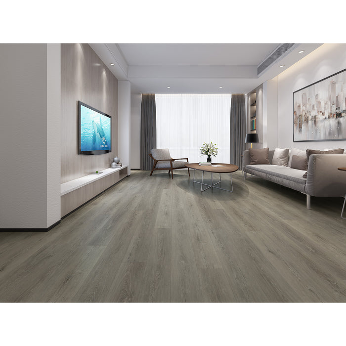 Create Flooring - Grand Valley II 7 in. x 60 in. SPC Core Luxury Vinyl - Winter Grey