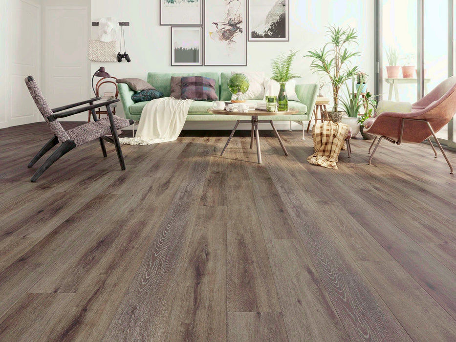 Create Flooring - Grand Valley II 7 in. x 60 in. SPC Core Luxury Vinyl - Long Hill Installed