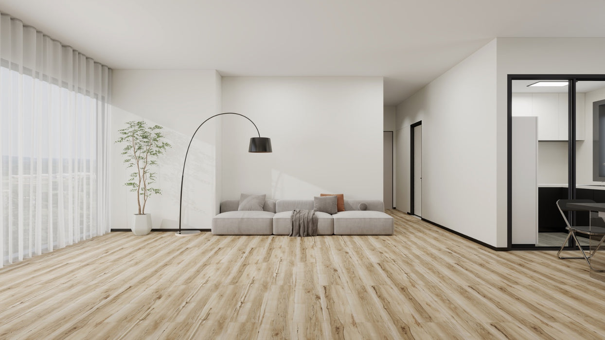 Create Flooring - Oakhaven Collection 9 in. x 60 in. WPC LVP - Alpine Room scene