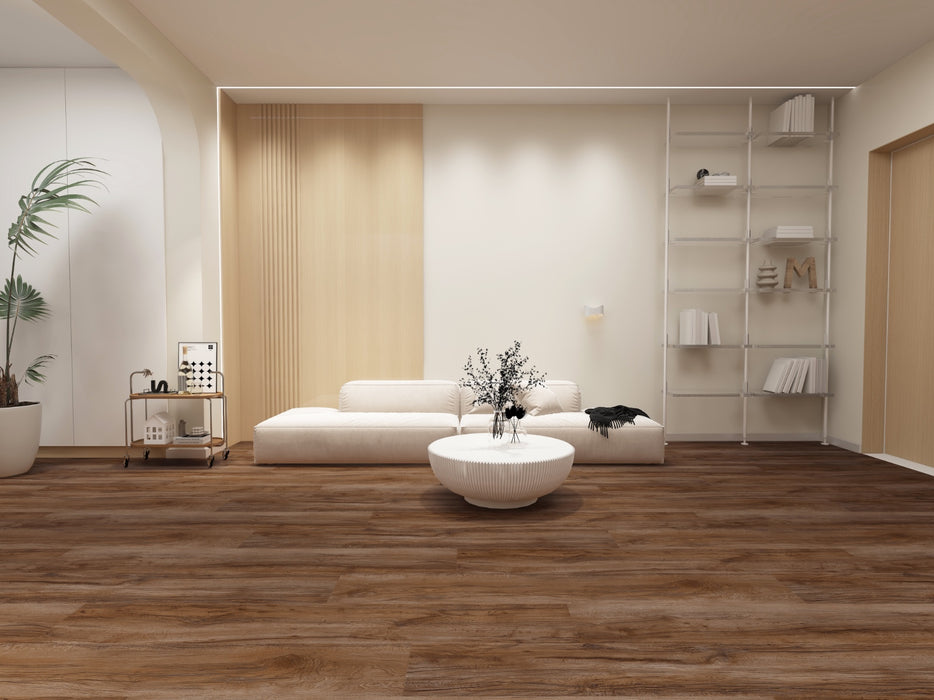 Create Flooring - Oakhaven Collection 9 in. x 60 in. WPC LVP - Rough Sewn Revival Room Scene