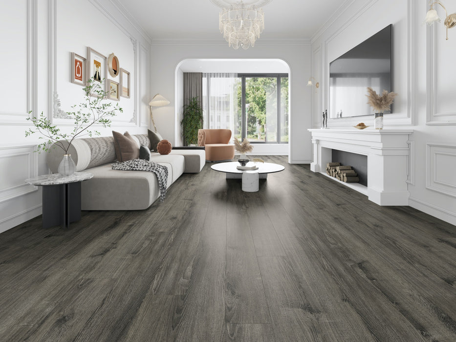 Create Flooring - Acadia 7 in. x 48 in. Glue Down Luxury Vinyl Plank - Sage Room Scene