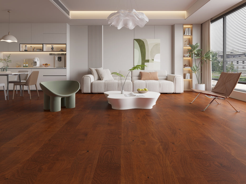 Create Flooring - Crafted Collection Engineered Hardwood - Warm Amber Installed