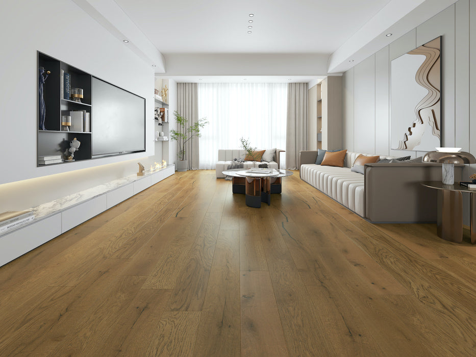 Create Flooring - Enchanted Engineered Hardwood - Bedrock Room Scene