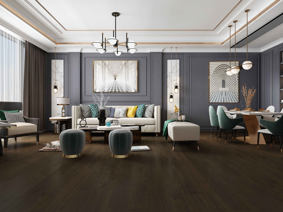 Create Flooring - Sonoma - 4 3/4 in. Birch Solid Hardwood - Sifting Sands Room Scene