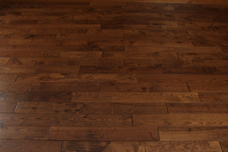 Create Flooring - Saginaw - 4 3/4 in. Hickory Solid Hardwood - Cooper Creek Installed