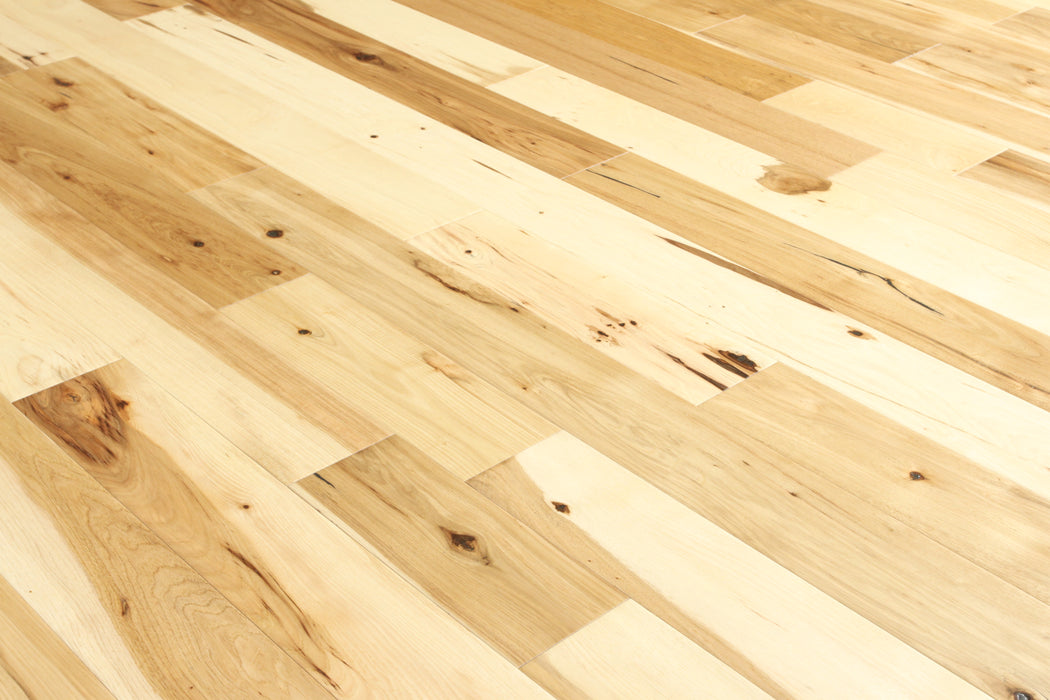 Create Flooring - Saginaw - 4 3/4 in. Hickory Solid Hardwood - Natural Installed