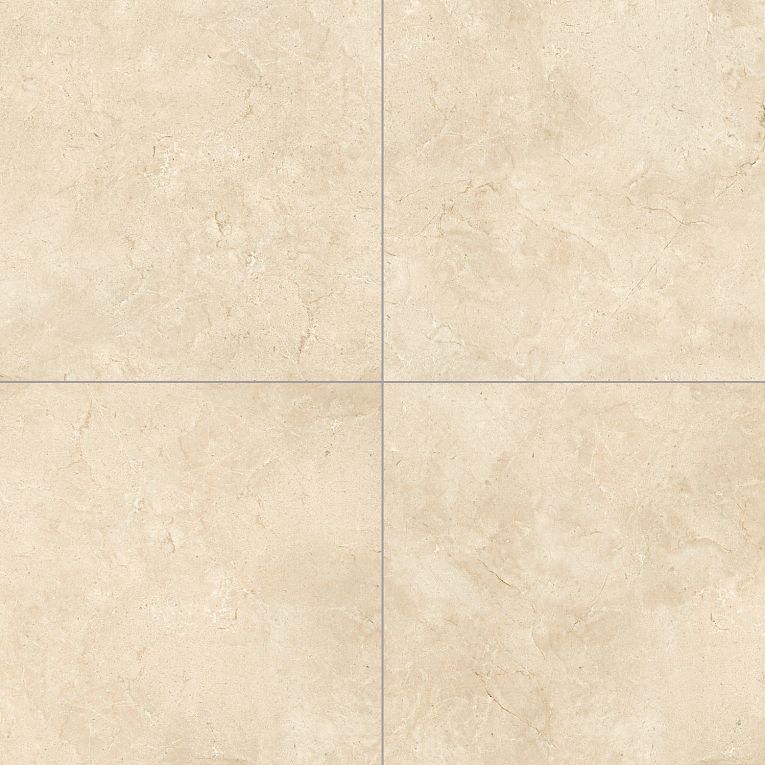 Arizona Tile - Themar Series - 24&quot; x 24&quot; Rectified Polished Porcelain Tile - Crema Marfil