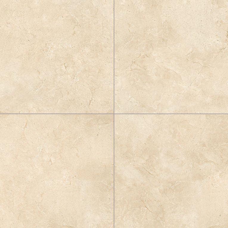 Arizona Tile - Themar Series - 24" x 24" Rectified Polished Porcelain Tile - Crema Marfil