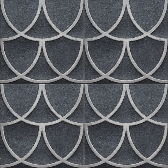 Arizona Tile - Curve 8x8 Matte Porcelain Mosaic - Blue