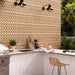 Arizona Tile - Curve 8x8 Matte Porcelain Mosaic - Cotto wall installation