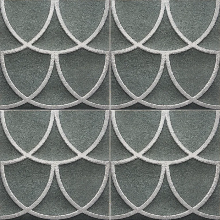 Arizona Tile - Curve 8x8 Matte Porcelain Mosaic - Green