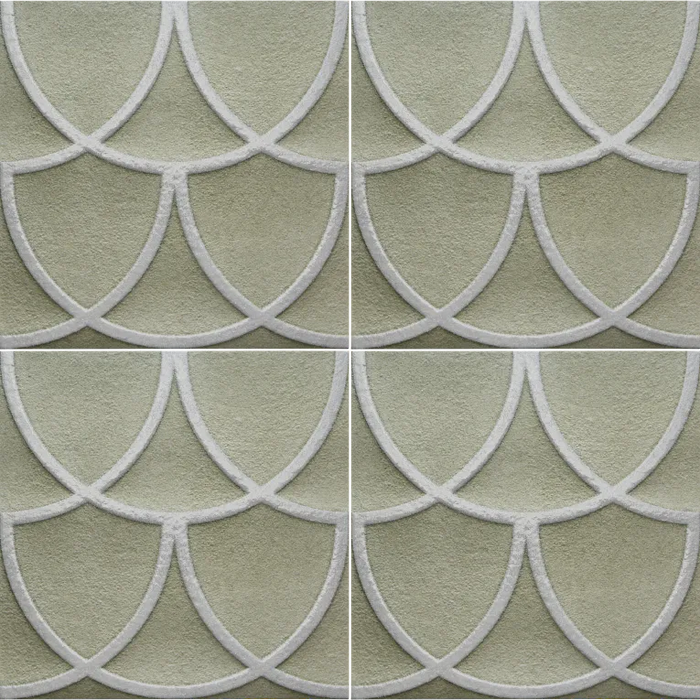 Tile Curve Design Arizona Tile - Curve 8x8 Matte Porcelain Tile - Sage — Floorzz