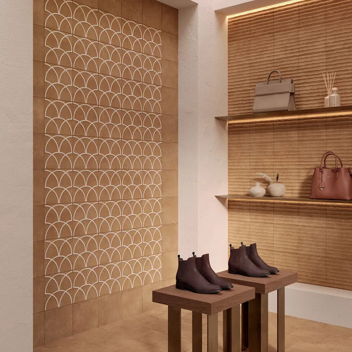 Arizona Tile - Curve 8x8 Matte Porcelain Mosaic - Cotto — Floorzz