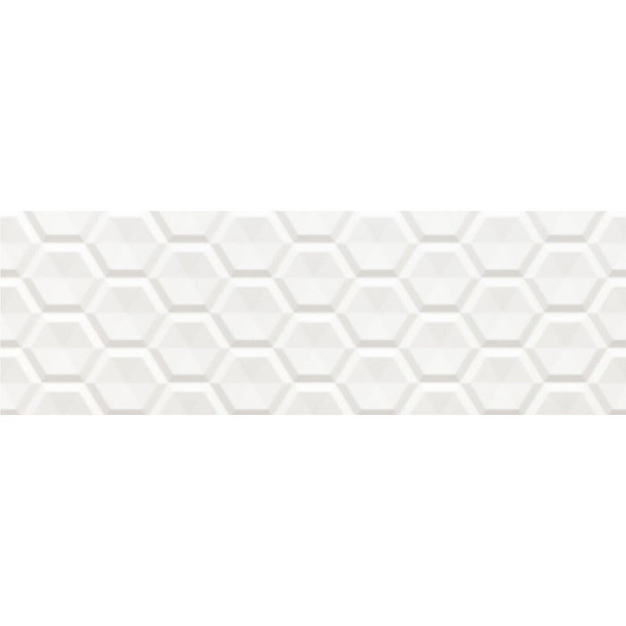 Daltile - Aesthetic - 12 in. x 36 in. Glazed Ceramic Wall Tile - Honeycomb