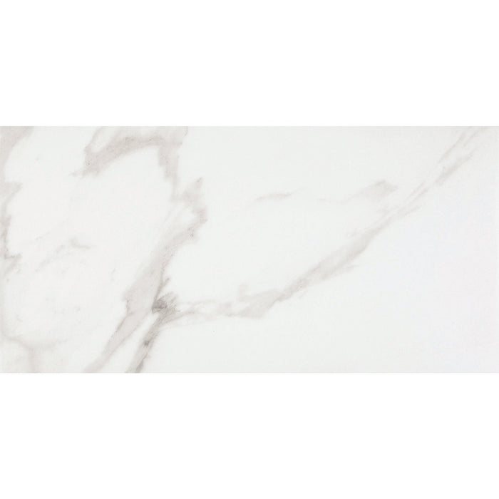 Daltile - Artsy - 12 in. x 24 in. Glazed Porcelain Floor Tile - Studio Carrara