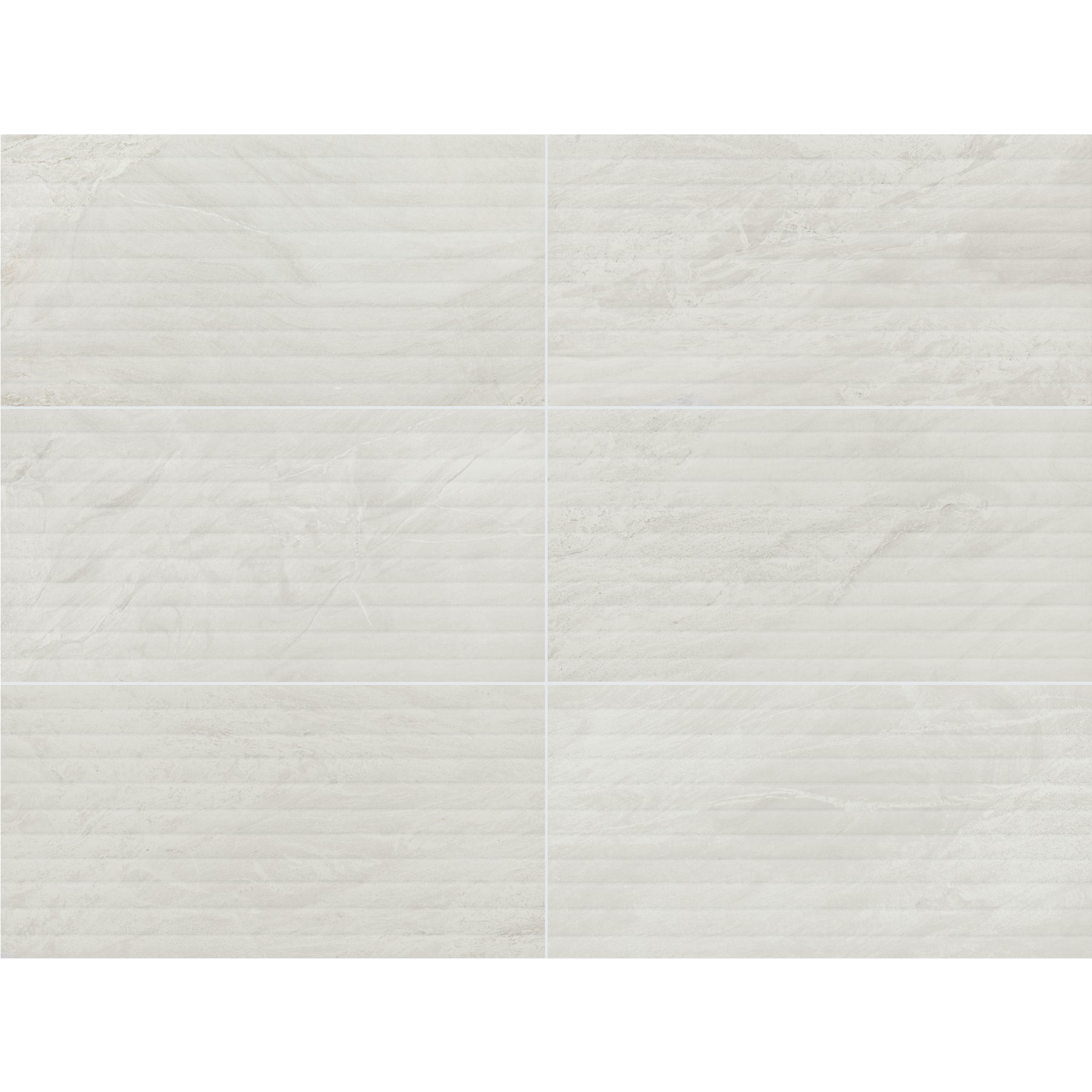 Daltile - Bryne - 12 in. x 24 in. - Fluted Satin Porcelain Tile - Coastline