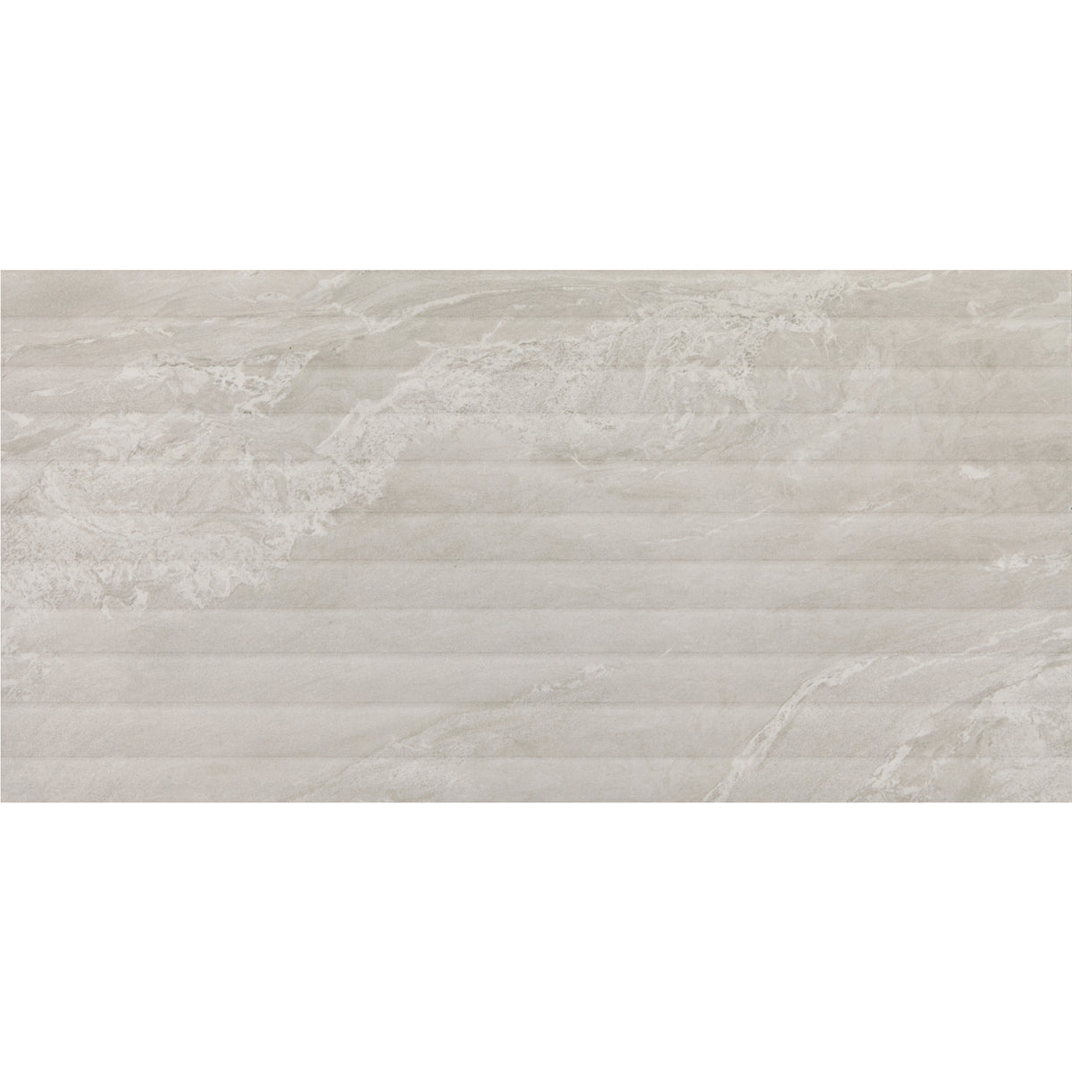 Daltile - Bryne - 12 in. x 24 in. - Fluted Satin Porcelain Tile - Mist