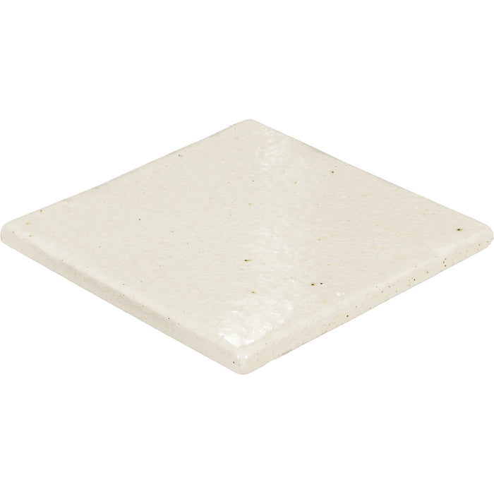 Daltile - Contempee Collection - 4 in. x 4 in. - Handcrafted Glossy Ceramic Wall Tile - Jasmine Angled View