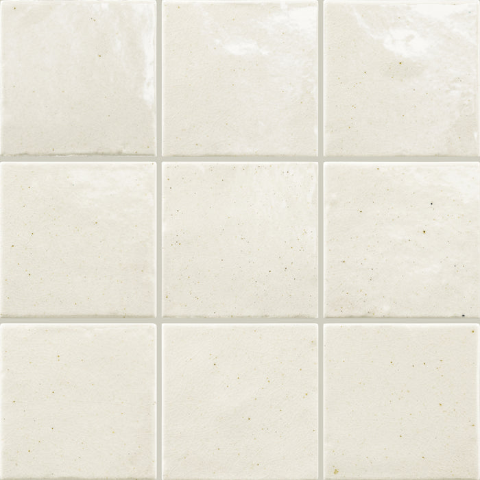 Daltile - Contempee Collection - 4 in. x 4 in. - Handcrafted Glossy Ceramic Wall Tile - Jasmine Variation View
