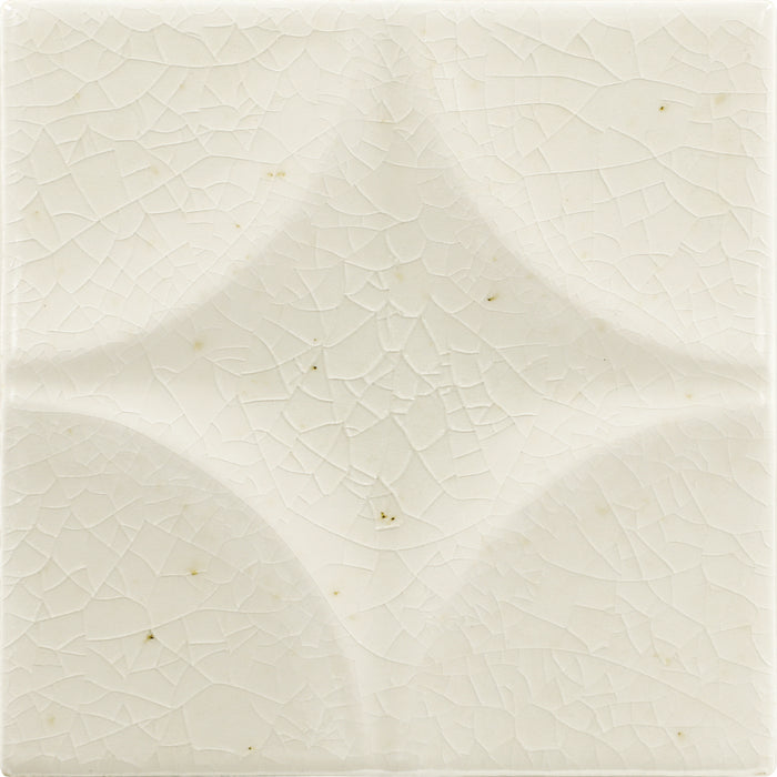 Daltile - Contempee Collection - 4 in. x 4 in. - Star Glossy Ceramic Wall Tile - Jasmine