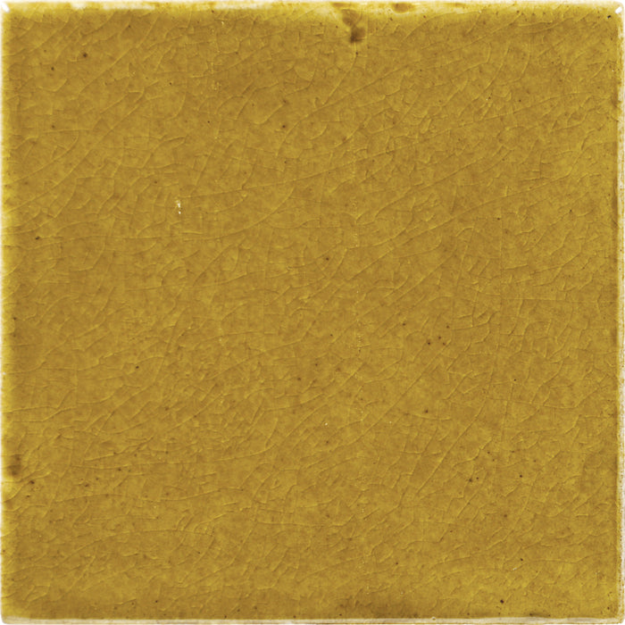 Daltile - Contempee Collection - 4 in. x 4 in. - Handcrafted Glossy Ceramic Wall Tile - Marigold