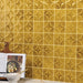 Daltile - Contempee Collection - 4 in. x 4 in. - Star Glossy Ceramic Wall Tile - Marigold Wall Install