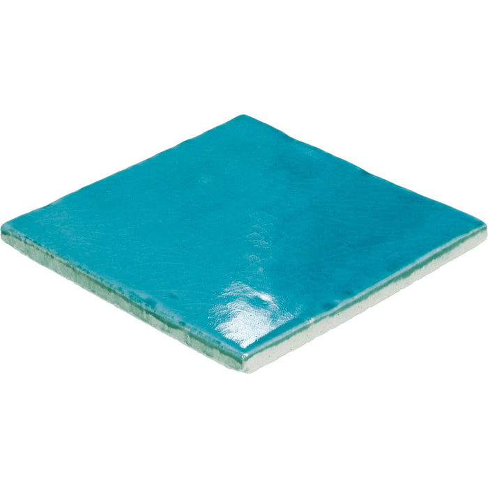 Daltile - Contempee Collection - 4 in. x 4 in. - Handcrafted Glossy Ceramic Wall Tile - Bonnet Angled View