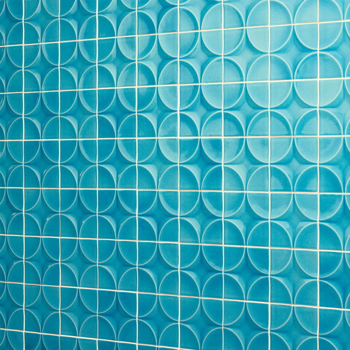 Daltile - Contempee Collection - 4 in. x 4 in. - Star Glossy Ceramic Wall Tile - Bonnet Installed