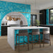 Daltile - Contempee Collection - 4 in. x 4 in. - Handcrafted Glossy Ceramic Wall Tile - Bonnet Room Scene