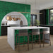 Daltile - Contempee Collection - 4 in. x 4 in. - Handcrafted Glossy Ceramic Wall Tile - Fern Kitchen Install