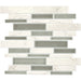 Daltile - Raine - Linear Random Mosaic - Polished - Stratus White Blend DA34
