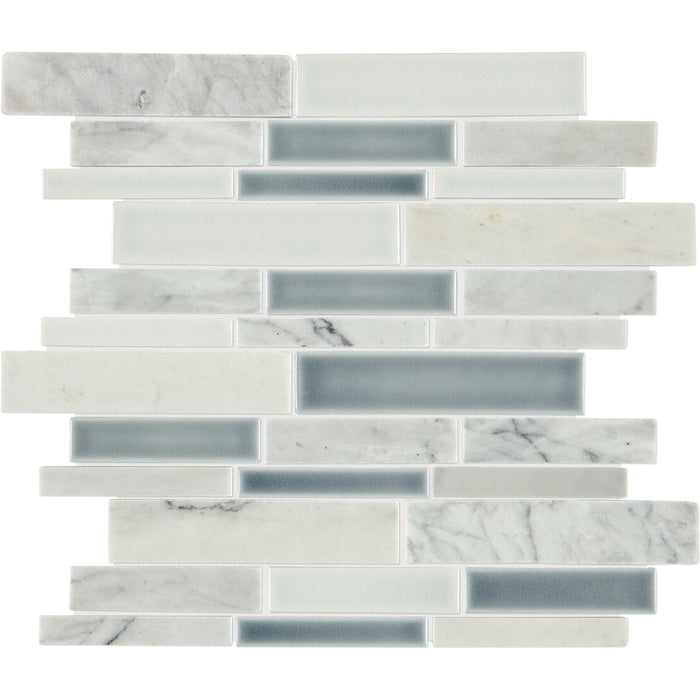 Daltile - Raine - Linear Random Mosaic - Polished - Cirrus Storm Blend DA35