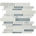 Daltile - Raine - Linear Random Mosaic - Polished - Cirrus Storm Blend DA35