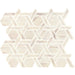 Daltile - Fonte - Rotating Hexagon Mosaic - Honed - Pier White Blend