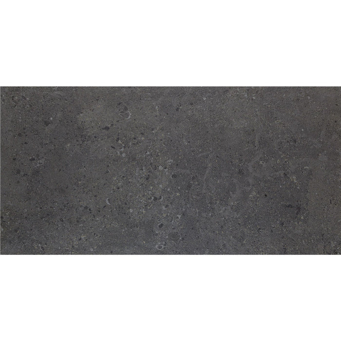 Daltile - Dignitary 12 in. x 24 in. Textured Porcelain Tile - Governor Black