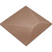 Daltile - STARE™ Collection - Electric 6 in. x 6 in. Tile - Apex Charge Bronze