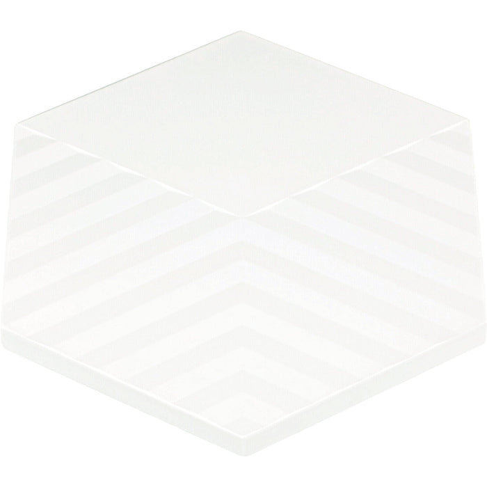 Daltile - STARE™ Collection - Electric 5 in. x 6 in. Tile - Hex Tread Joule White