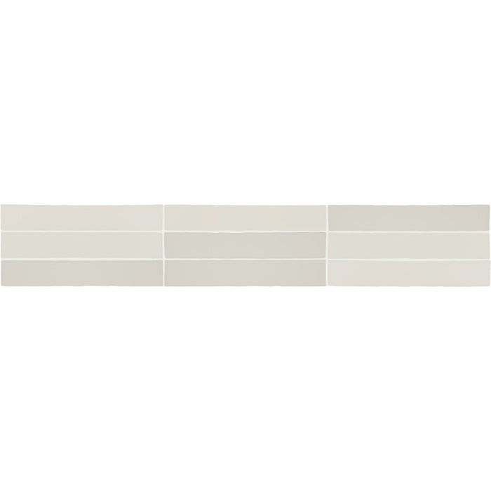 Daltile - Farrier - 2.5 in. x 15 in. Glazed Ceramic Wall Tile - Cremello Variation 