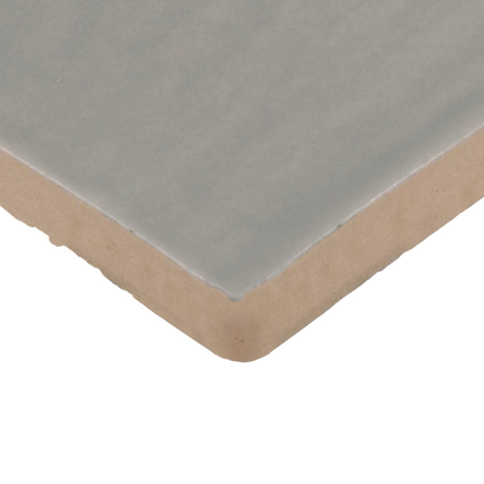 Daltile - Farrier - 2.5 in. x 15 in. Glazed Ceramic Wall Tile - Dartmoor Grey Edge View