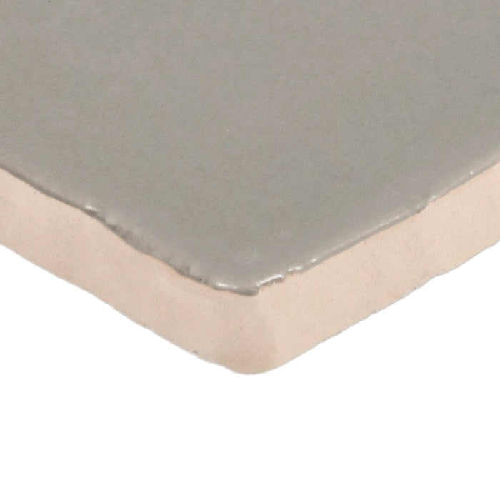 Daltile - Farrier - 2.5 in. x 5 in. Glazed Ceramic Wall Tile - Dartmoor Grey Edge View