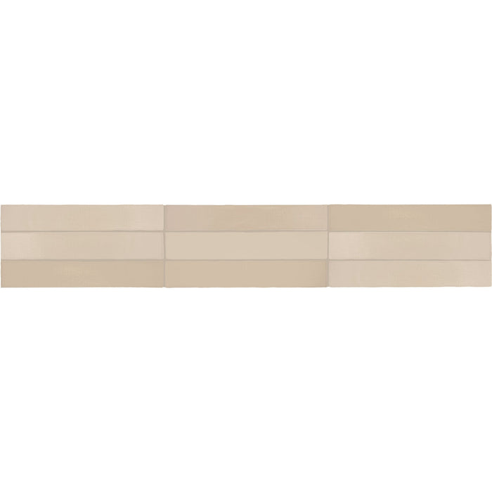 Daltile - Farrier - 2.5 in. x 15 in. Glazed Ceramic Wall Tile - Palomino Variation