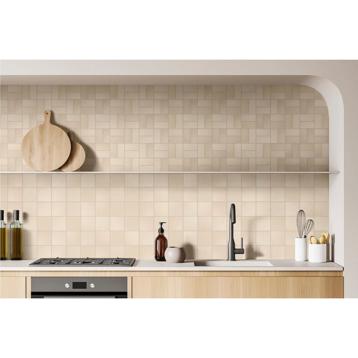 Daltile - Farrier - 5 in. x 5 in. Glazed Ceramic Wall Tile - Palomino Room Scene