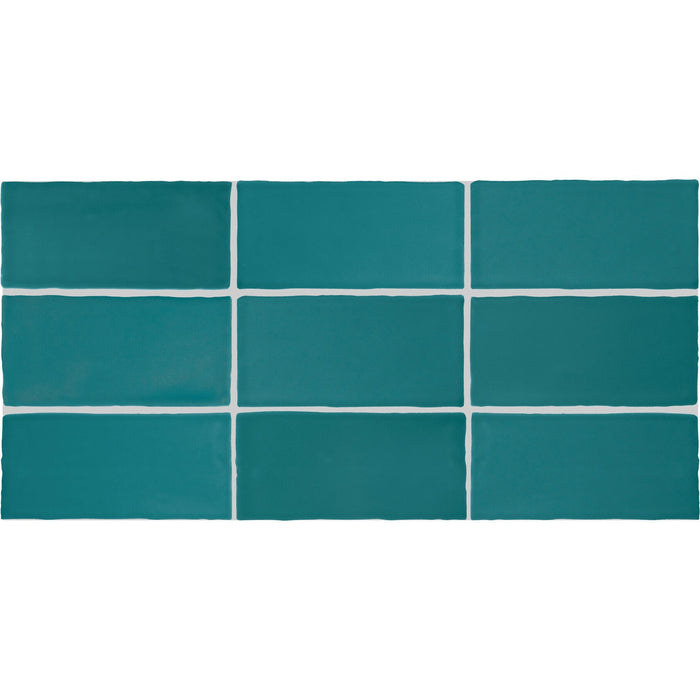 Daltile - Farrier - 2.5 in. x 5 in. Glazed Ceramic Wall Tile - Blue Roan Variation View